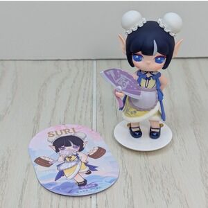 Rolife Suri Nine Spirits Elves BaoBao God of Cooking Kitchen purple fan W/ Card